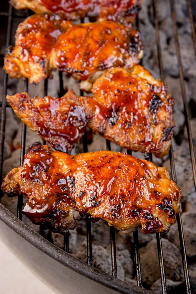 BBQ Chicken Thighs on the Grill