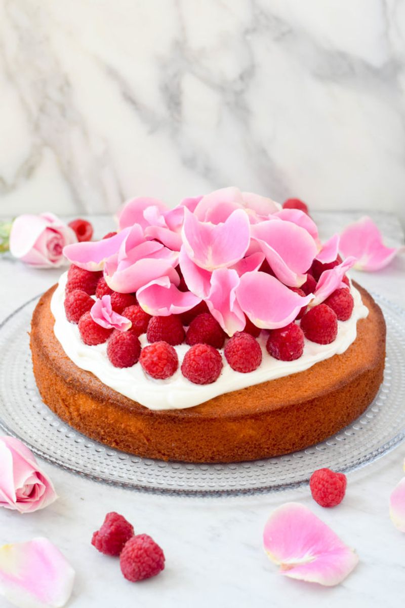 Raspberry Rose Cake