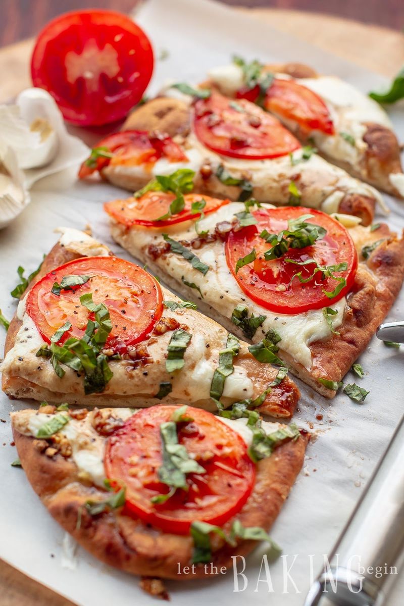 Margherita Pizza on Naan