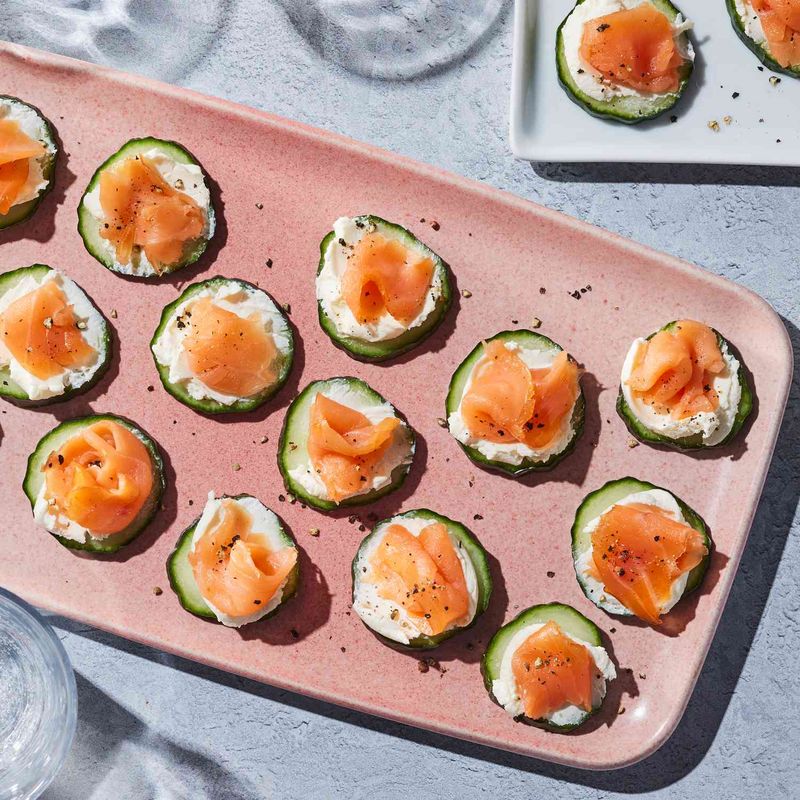 Smoked Salmon and Cucumber Bites
