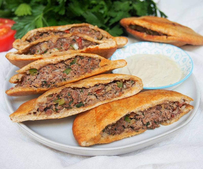 Egyptian Hawawshi (Stuffed Pita)