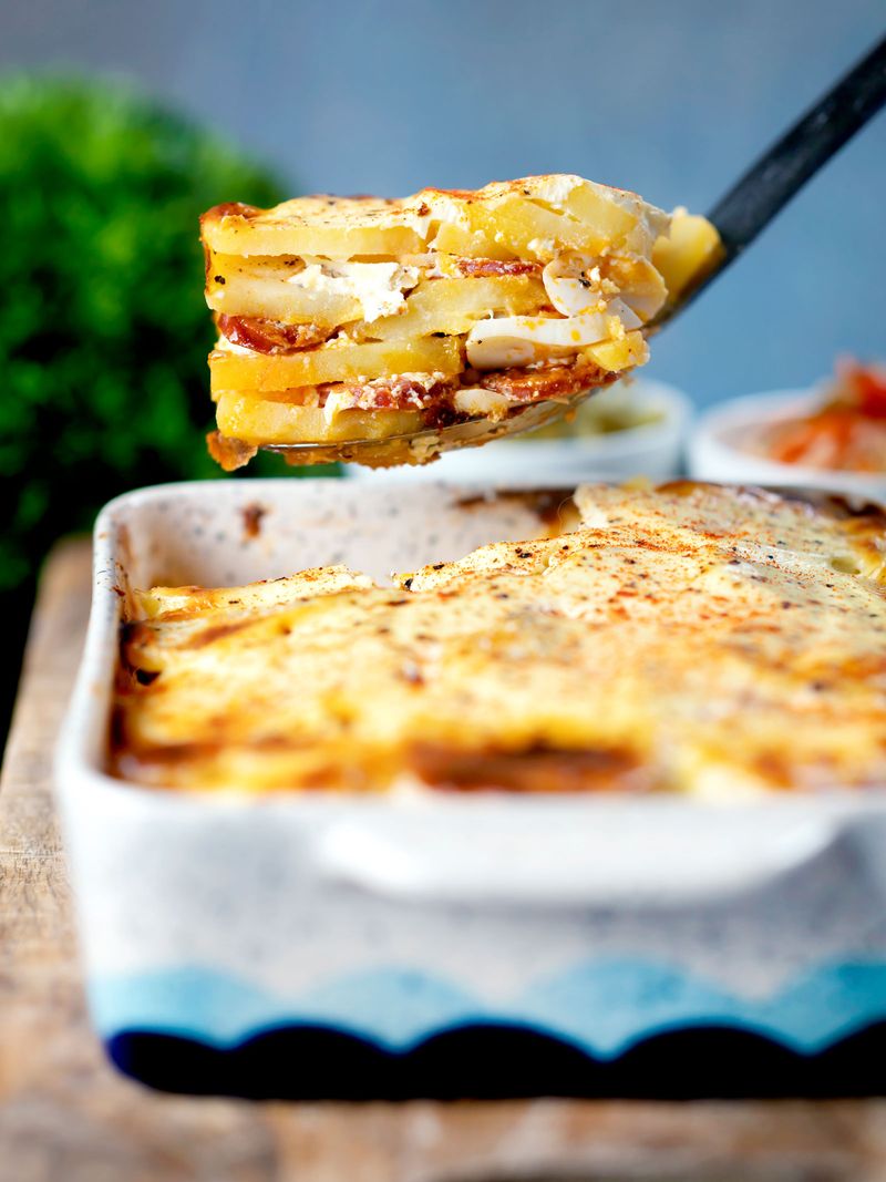 Hungarian Rakott Krumpli (Layered Potato Casserole)
