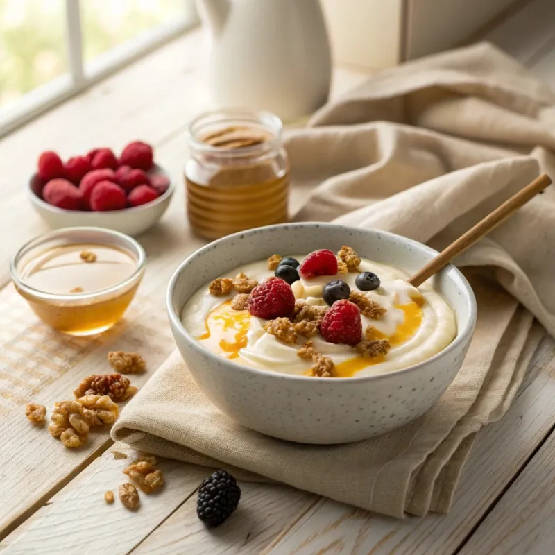 Plain Yogurt with Honey