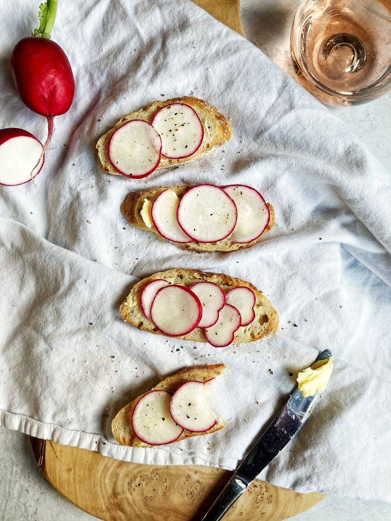 Radish and Butter Tartines