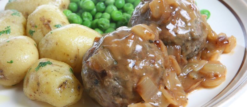 Faggots and Mushy Peas