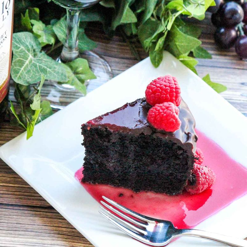 Chocolate Red Wine Sheet Cake