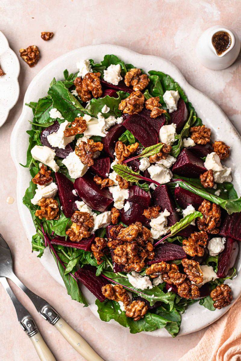 Roasted Beet and Walnut Salad