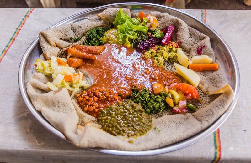 Ethiopia: Spongy Injera Flatbread