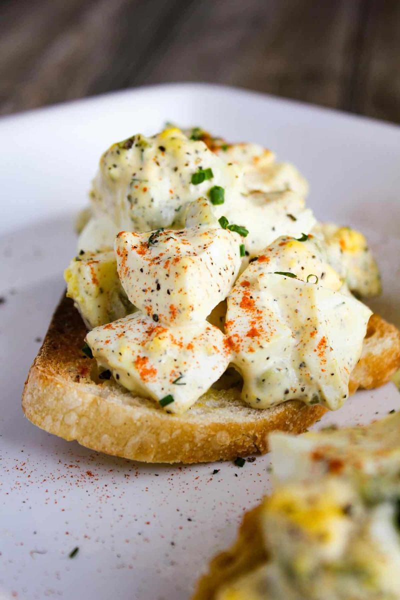 Deviled Egg Toast