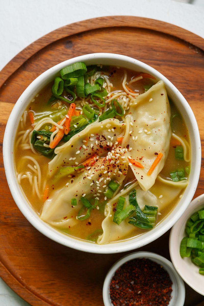 Easy Frozen Dumpling Soup