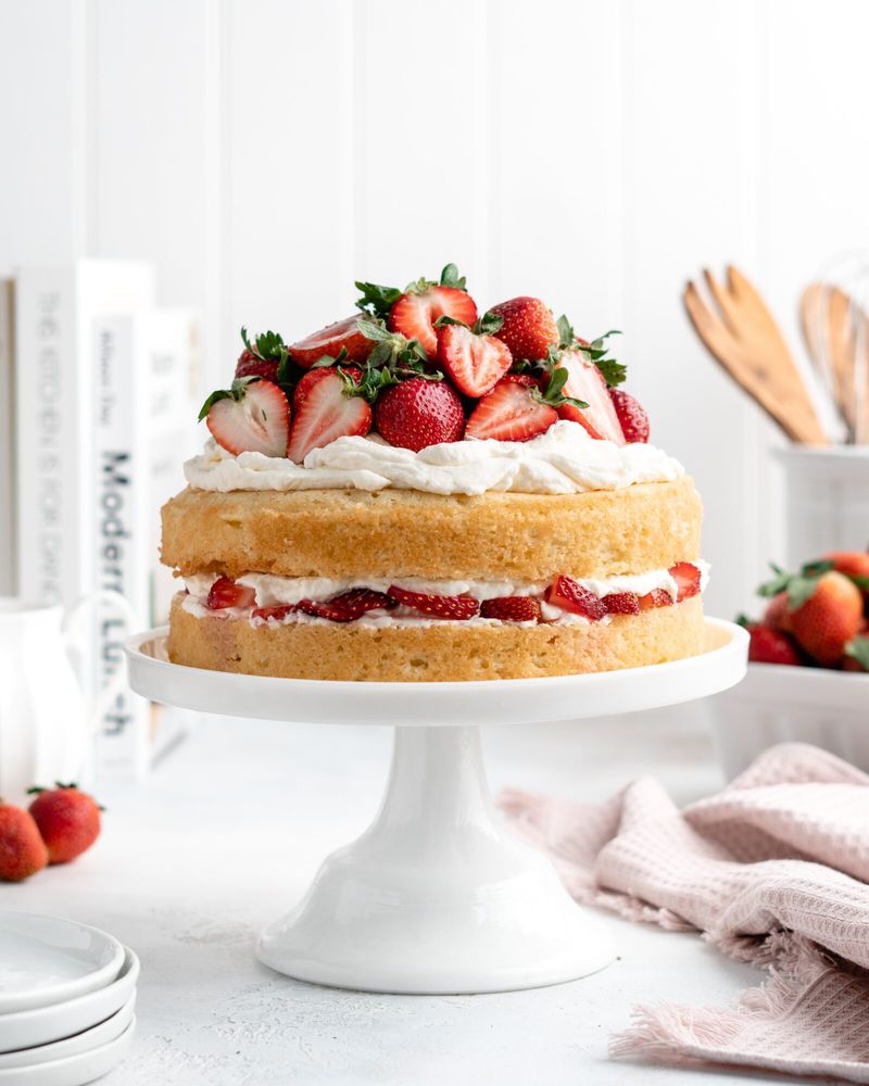 Strawberry Shortcake Birthday Cake