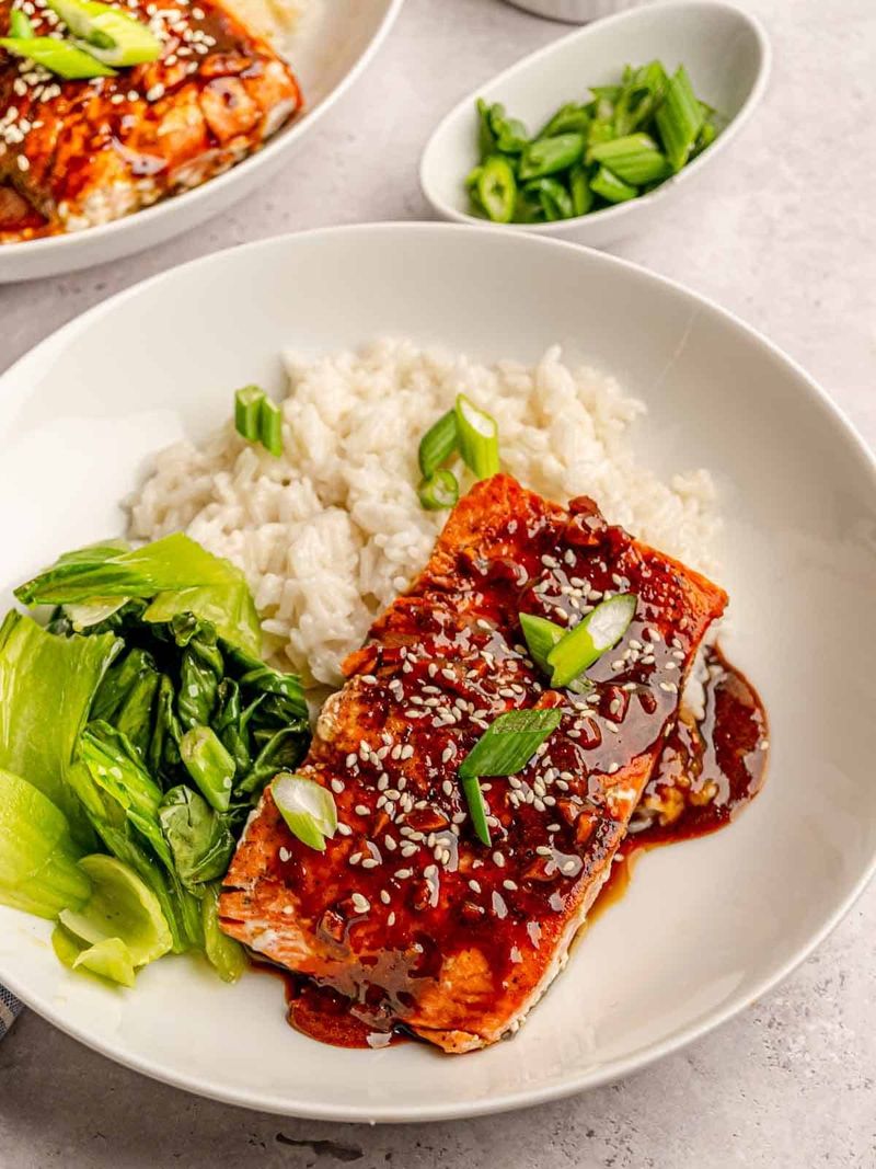 Teriyaki Salmon with Bok Choy