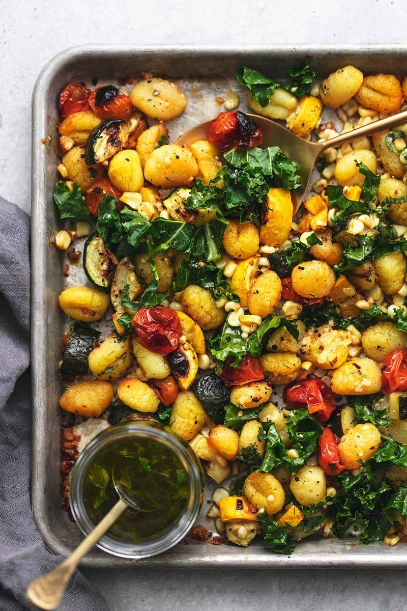 Gnocchi Salad with Roasted Vegetables and Herb Dressing
