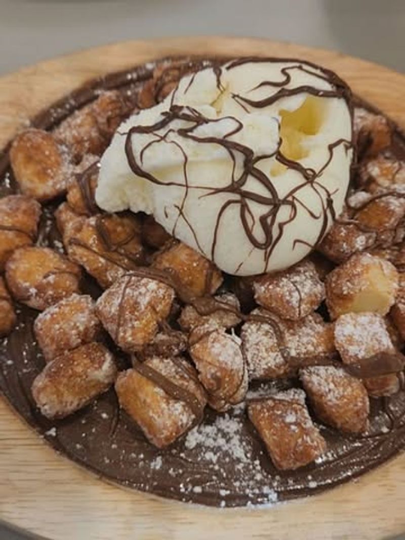 Dessert Gnocchi with Nutella and Hazelnuts