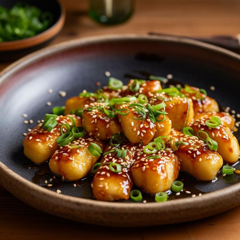Gnocchi Stir-Fry with Vegetables and Soy Glaze