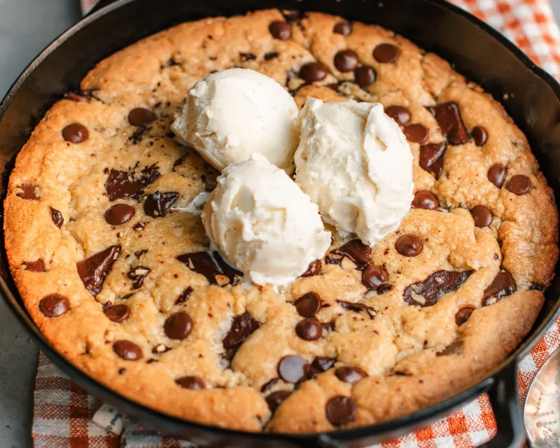 Cookie Crisp Skillet Cookie