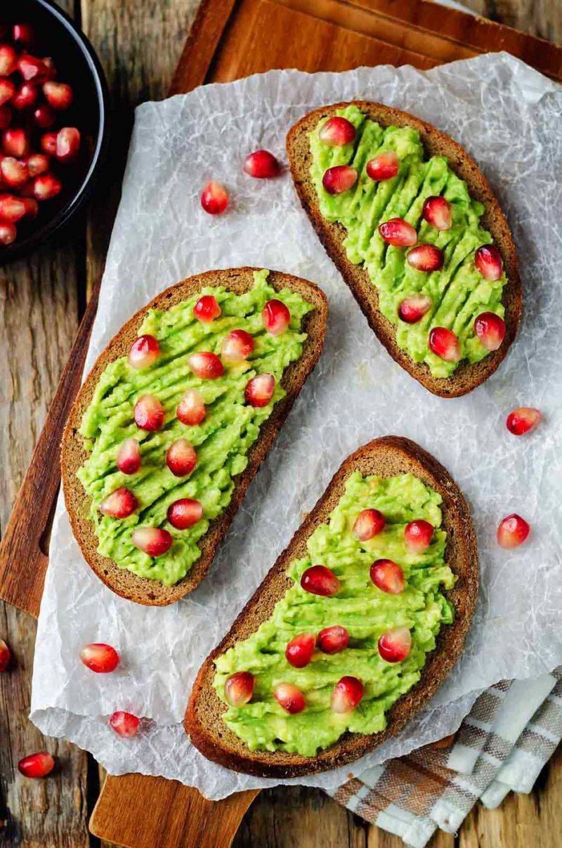 Avocado Toast on Whole Grain Bread