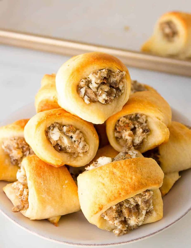 Sausage and Cream Cheese Crescent Rolls