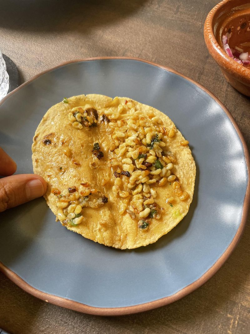 Escamoles (Ant Larvae Tacos)