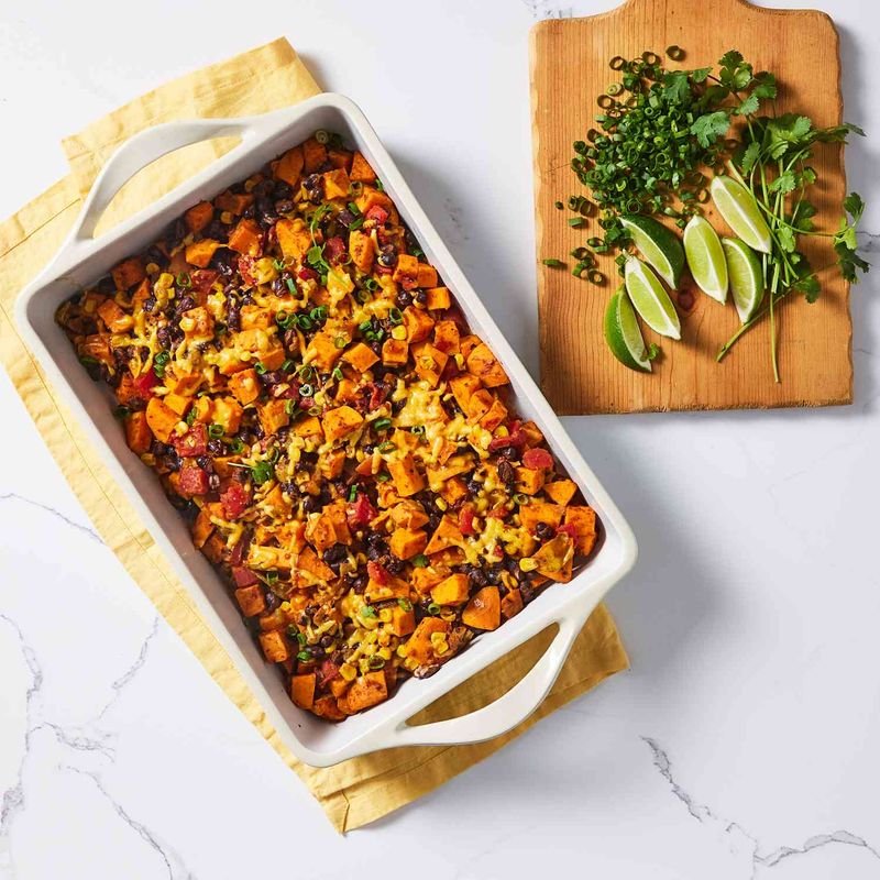 Sweet Potato and Black Bean Casserole