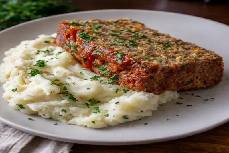 Meatloaf with Mashed Potatoes