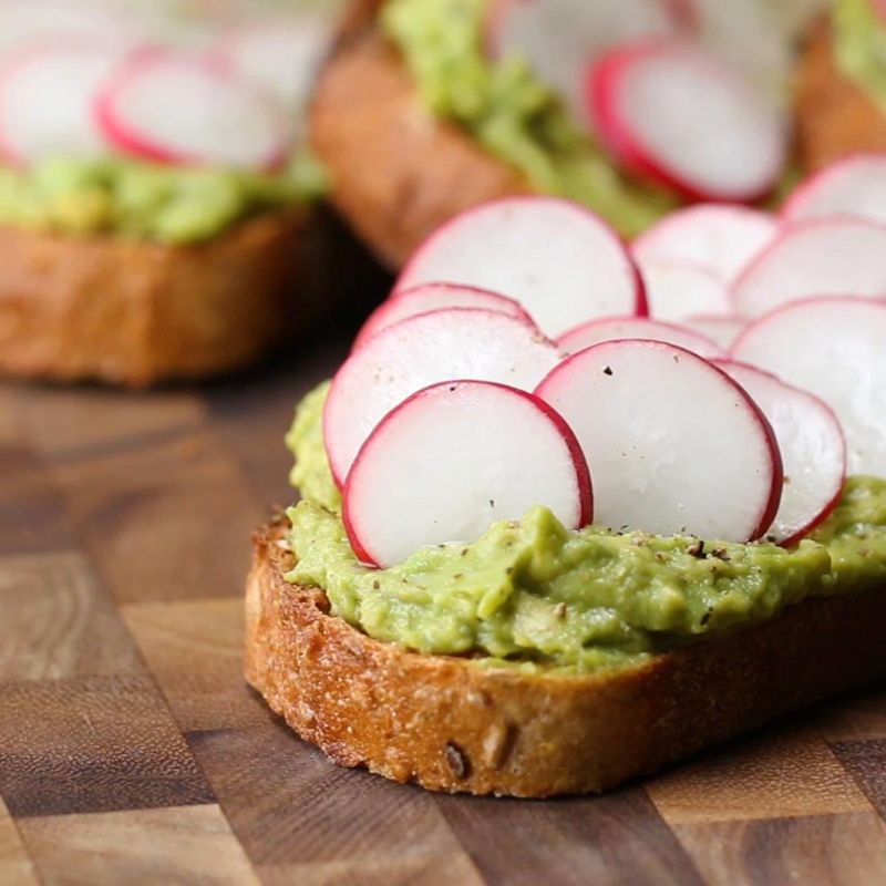 Avocado Toast with Radishes