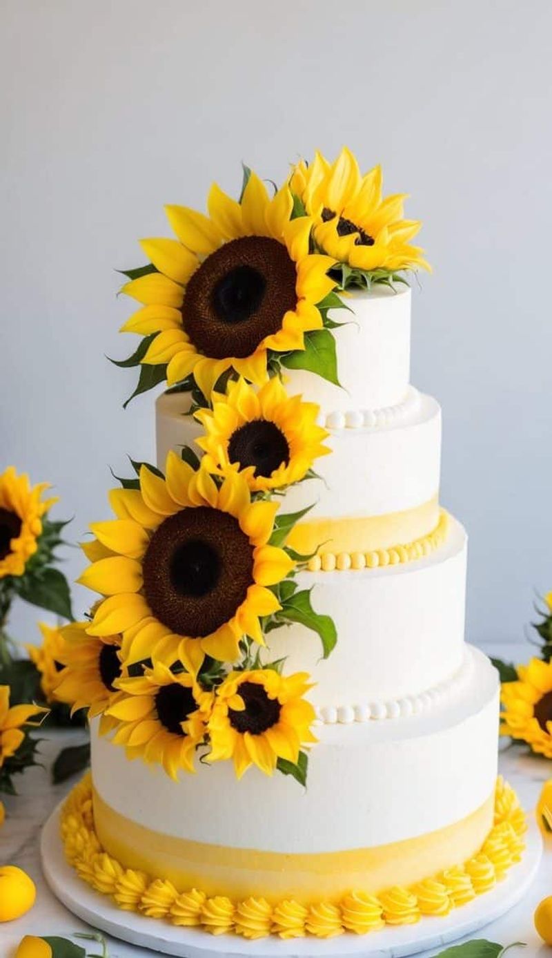 Sunflower Buttercream Cake