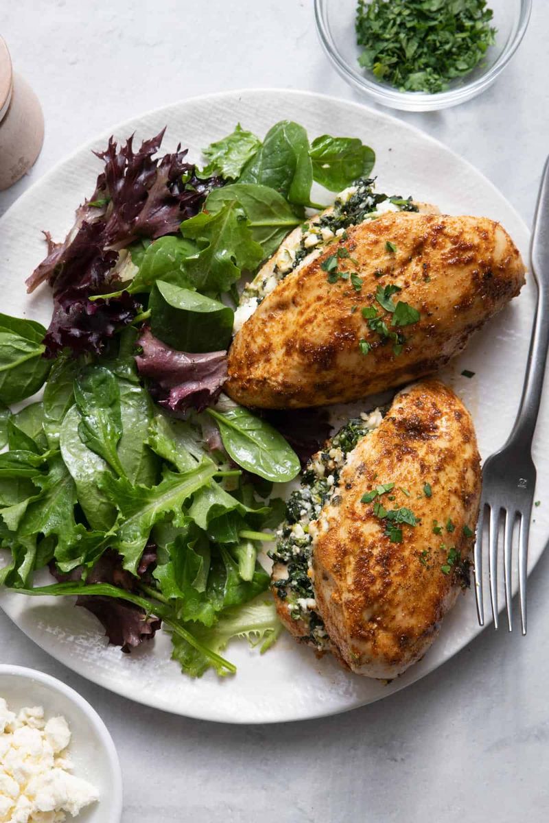 Spinach and Feta Stuffed Chicken Breasts