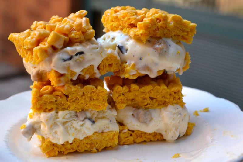 Cap'n Crunch Ice Cream Sandwiches