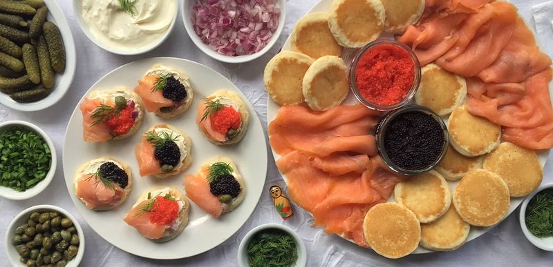 Russia: Buttery Blini with Sour Cream