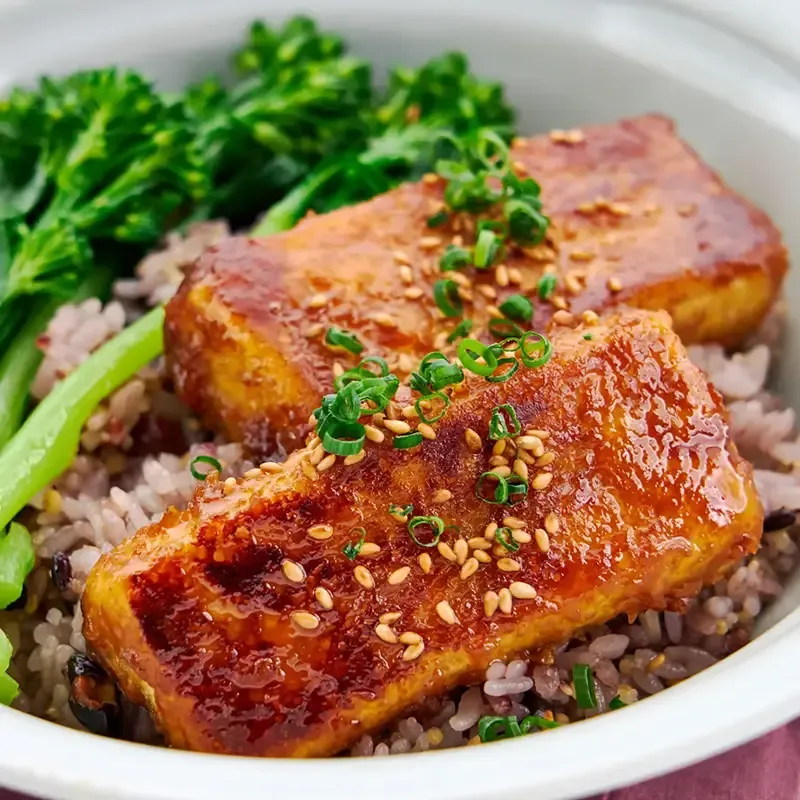 Tofu Dengaku (Miso-Glazed Tofu)