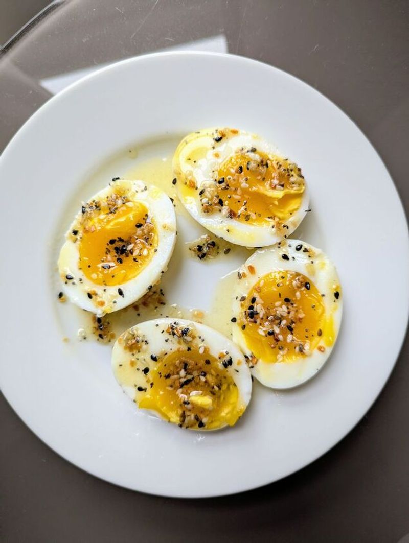 Hard-Boiled Eggs with Everything Bagel Seasoning
