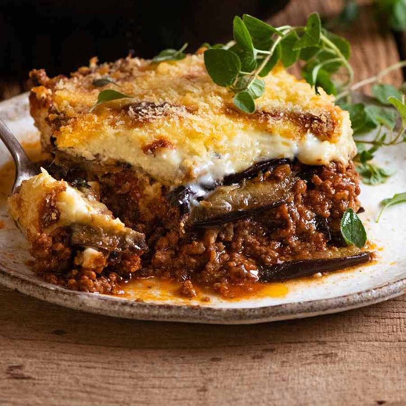 Greek Moussaka and British Shepherd's Pie