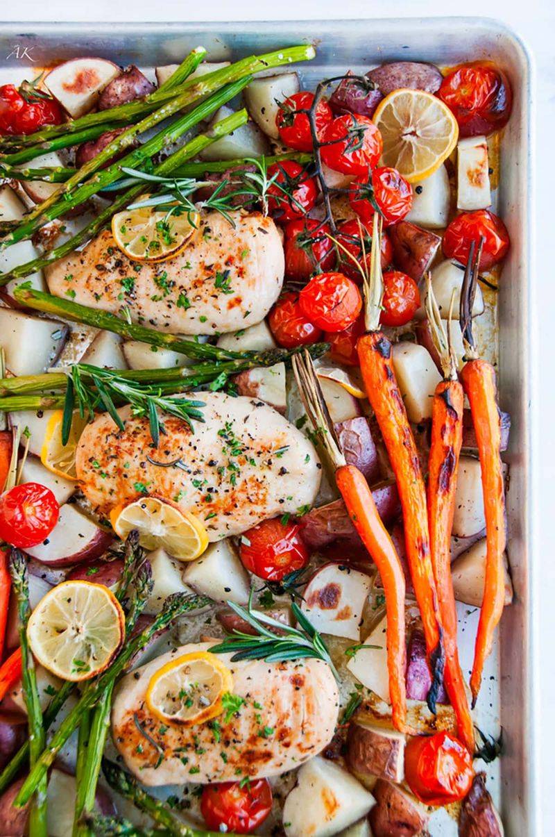 Sheet Pan Lemon Chicken and Vegetables