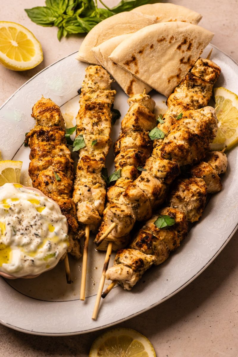 Greek Lemon Chicken Souvlaki
