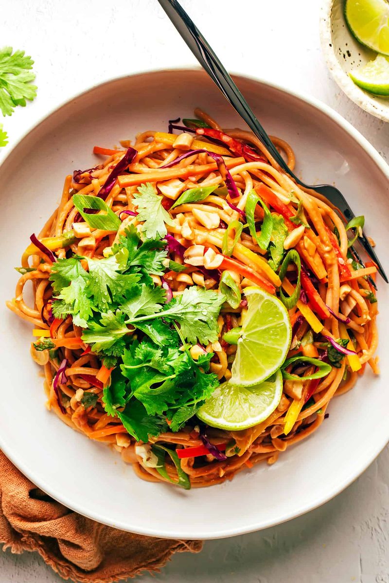 SpicyThai Peanut Noodle Bowl