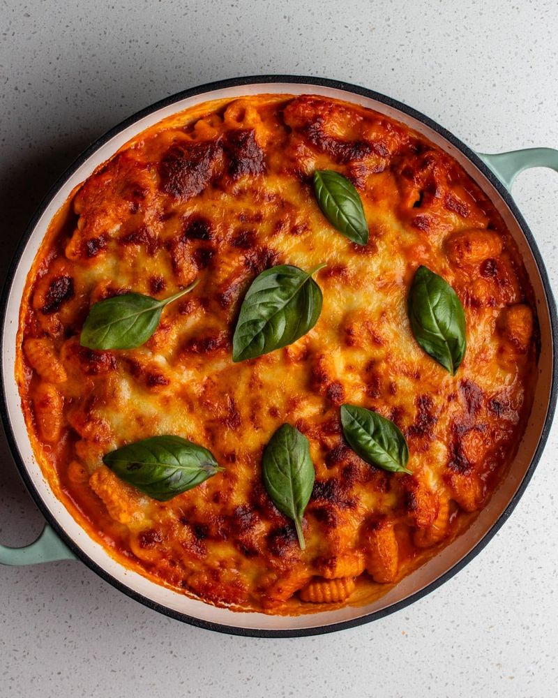 Gnocchi Bolognese Bake with Parmesan Crust