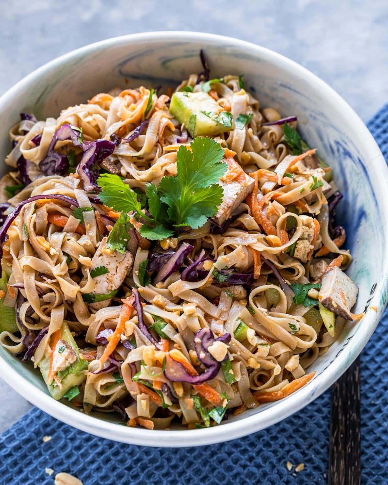 Cold Noodle Salad with Peanut Dressing