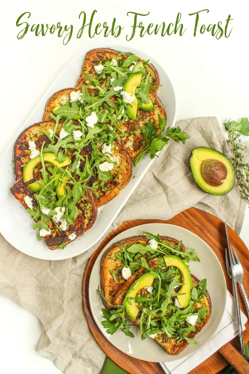 Savory French Toast With Cheese And Herbs