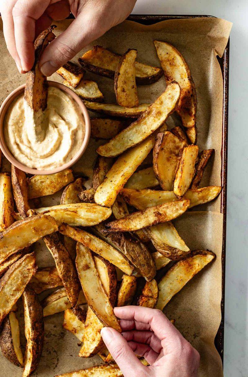 Potato Wedges with Garlic Herb Seasoning