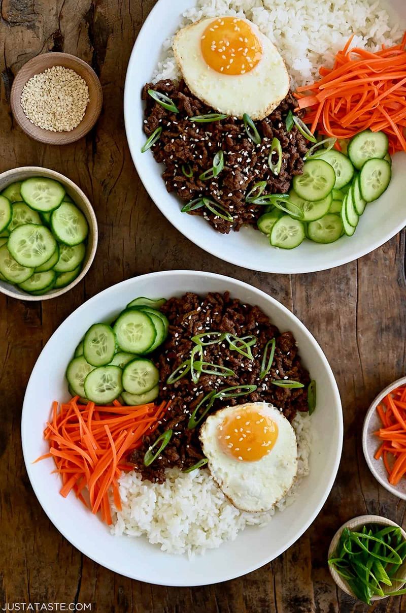 Korean-Style Ground Beef Bowls