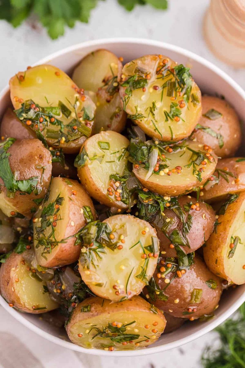 Herbed Potato Salad with Spring Onions and Capers