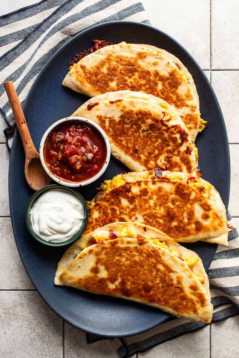 Cheese Quesadilla with Salsa