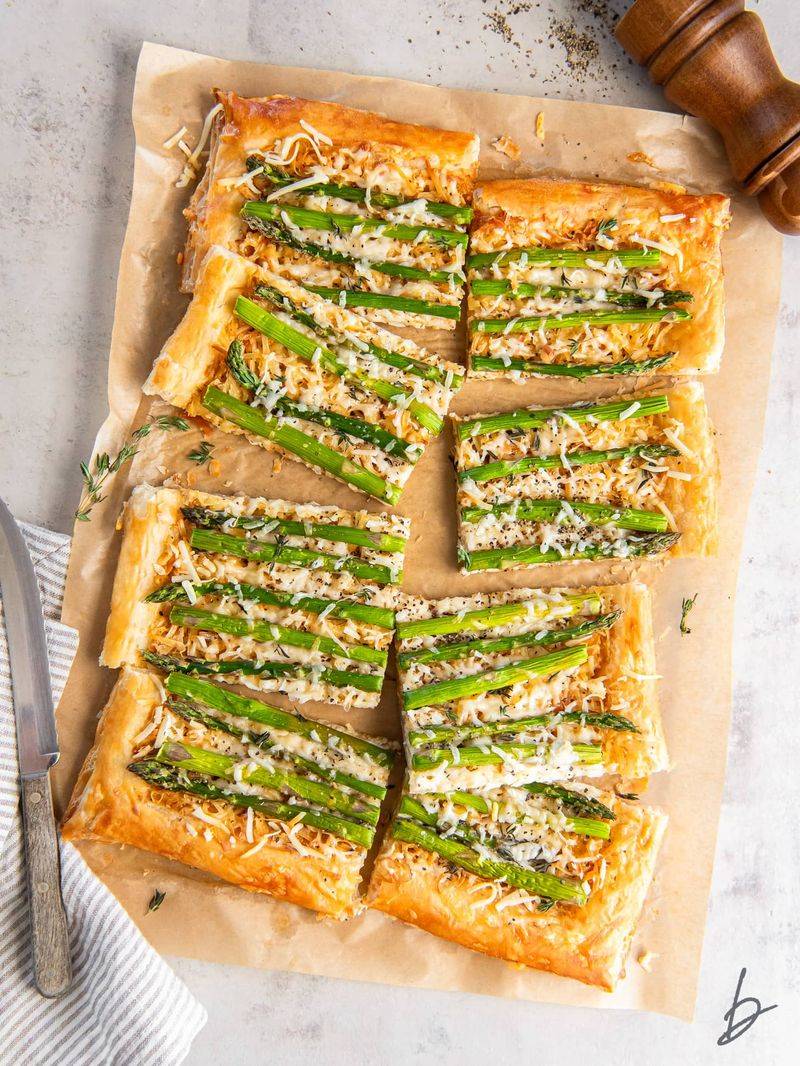 Asparagus and Gruyere Puff Pastry Tart