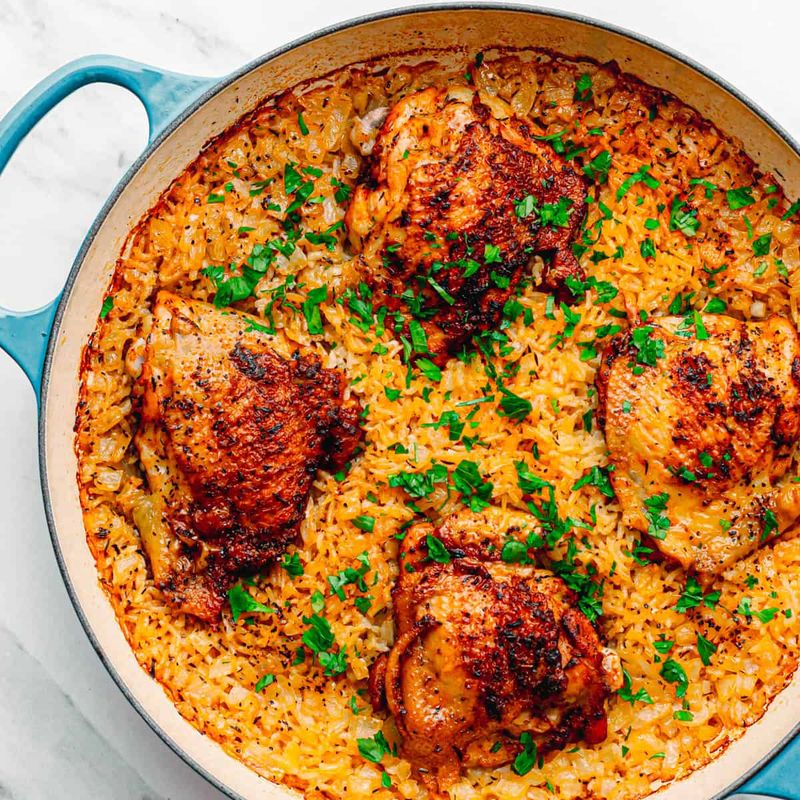 One-Pot Chicken Thigh and Rice