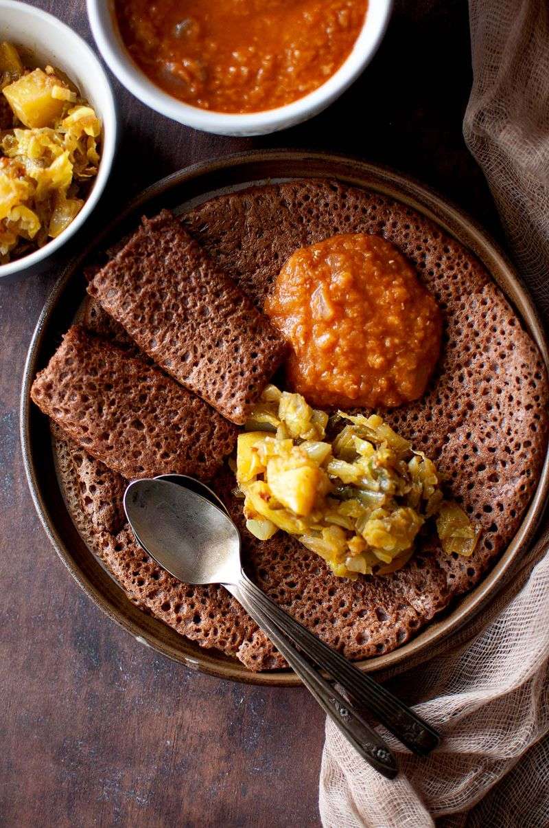 Injera with Lentils (Ethiopia)