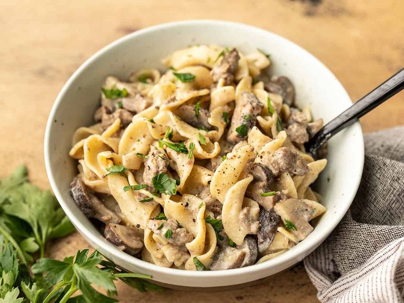 Beef and Mushroom Stroganoff