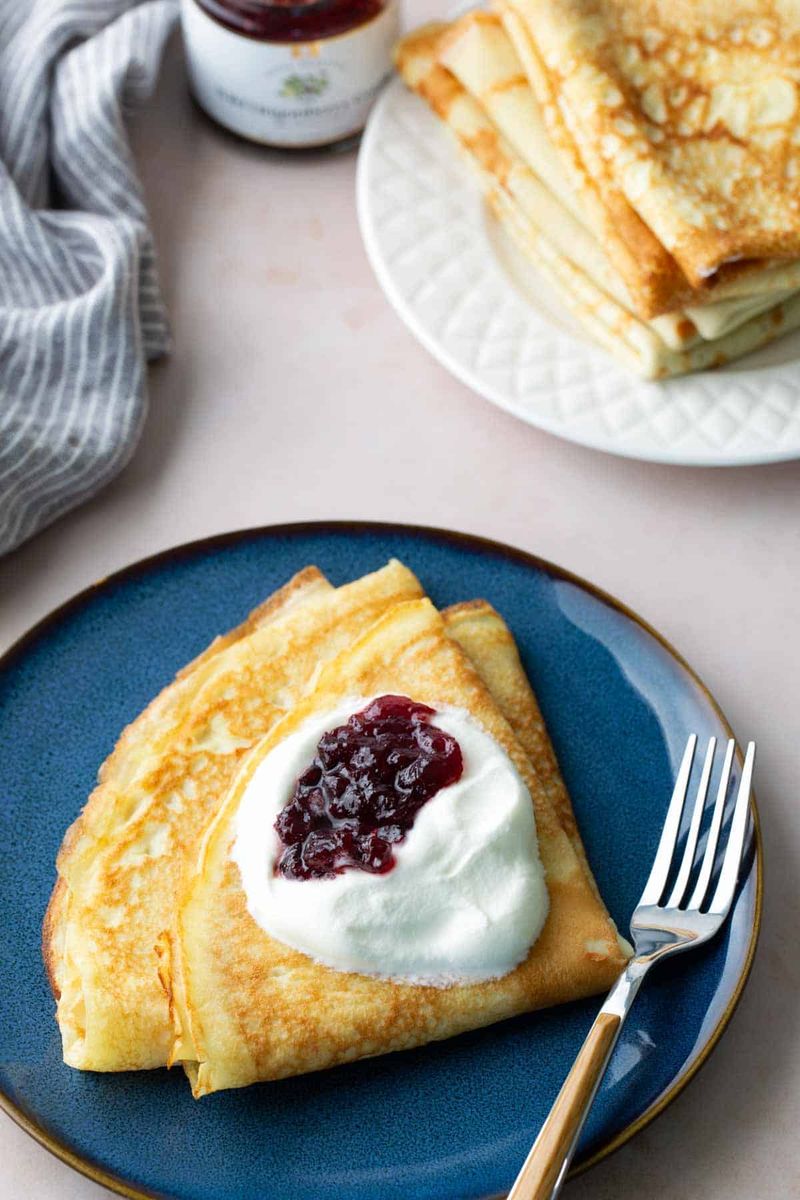 Sweden: Thin Pannkakor Pancakes