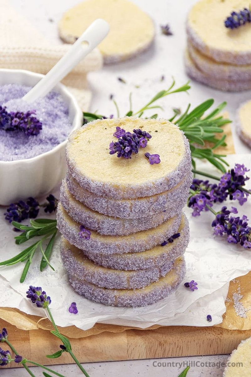 Lavender Shortbread Cookies