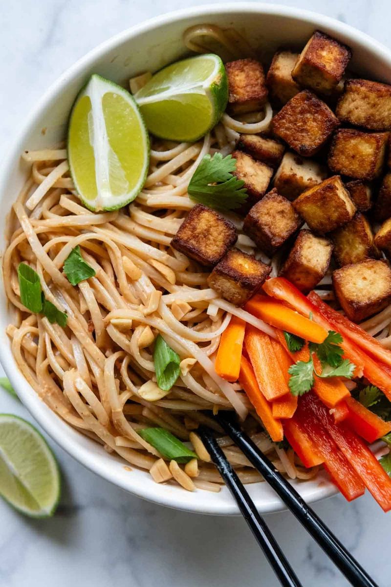 Thai Peanut Noodles with Tofu